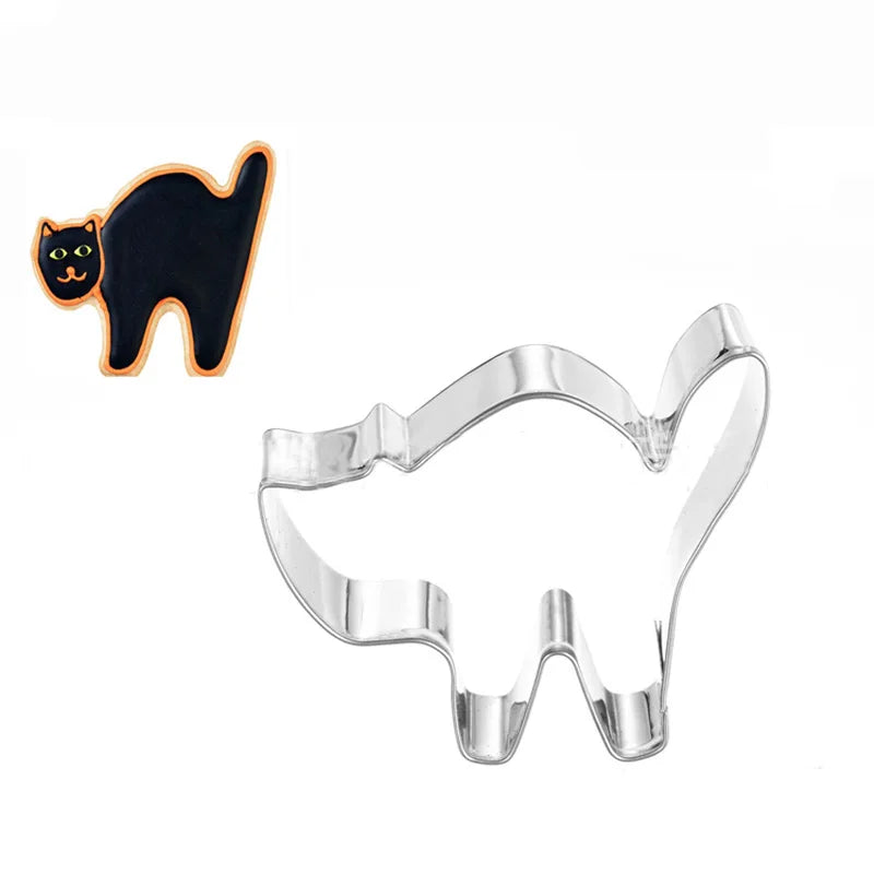 Halloween Metal Cookie Cutters ghost Fondant Cake Decor pumpkin spider Cupcake Chocolate Biscuit Mould patisserie reposteria