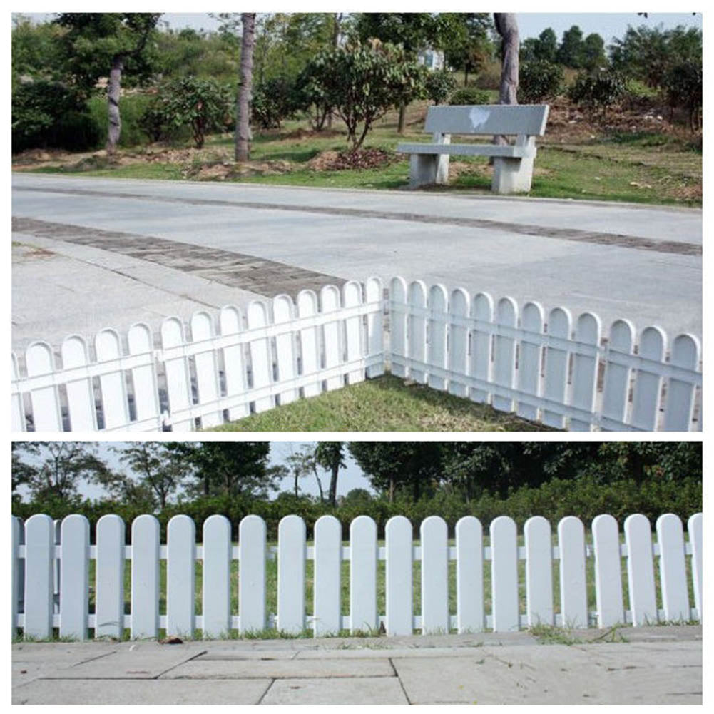 Hot Sale White PVC Plastic Fence European Style For Garden Driveway Gates Christmas Tree Fencing Trellis Gates Garden Building
