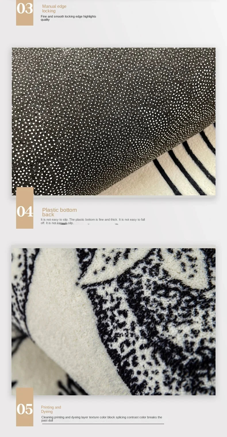 Ins Style Bath Floor Mats Non Slip Stain-resistant Carpets Living Room Bedroom Rugs Absorbent Cashmere Mats