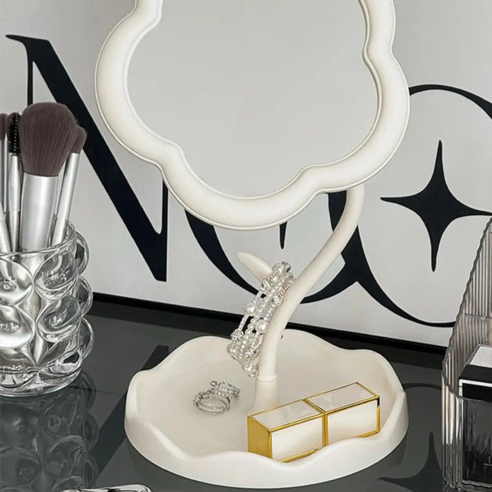 Desktop Makeup Mirror Dormitory Bedroom Rotating Make Up Mirror Sunflower Shaped Looking Glass Home Decoration Dressing Glass