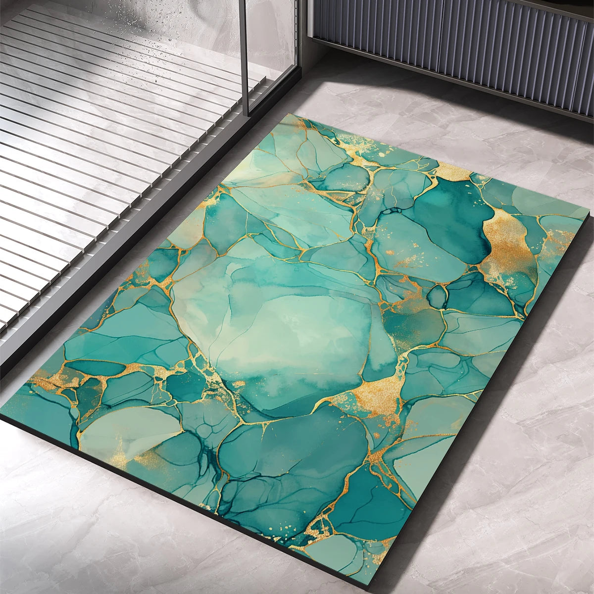 Luxury Bath Mat Bathroom Rug Super Absorbent Foot Floor Mats Quick Dry Non-Slip Shower Pad Toilet Carpet Entrance Doormat