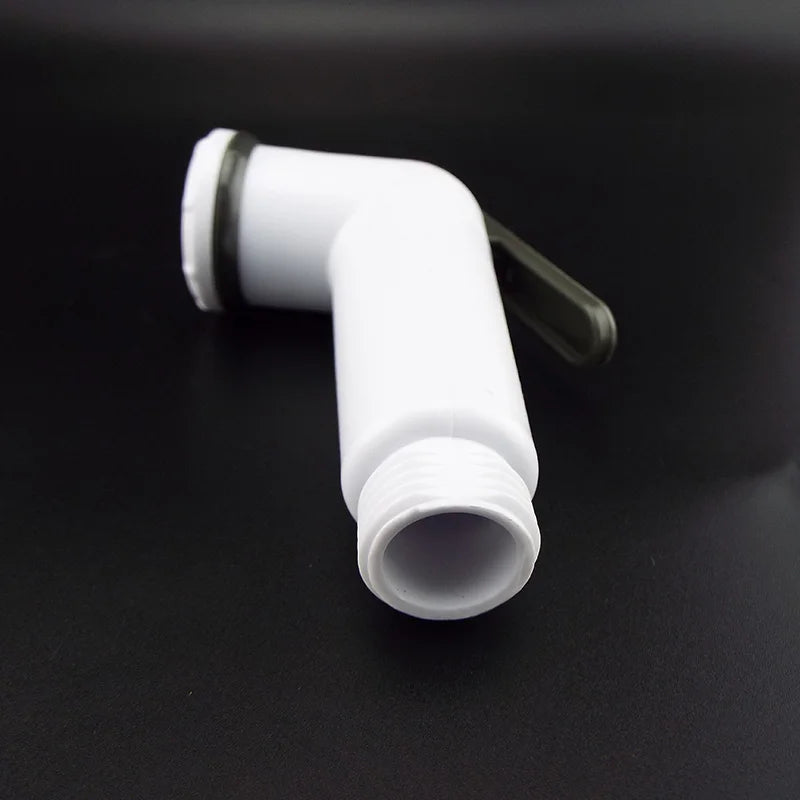 White Plastic Toilet Bidet Spray Gun Two Modes Cleaners Shower Head Sprinklers Flushing Sprayer Head Toilet Bathroom Accessories