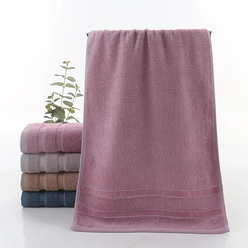1 PC Premium Bamboo Cotton Hand Towel - Natural Sustainable Hypo-Allergenic High Absorbent Super Soft Luxury for Home