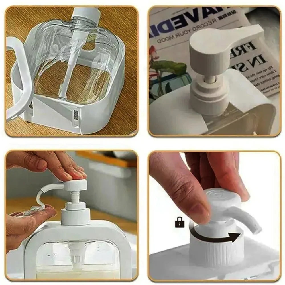 Press-type Portioning Bottles Bathroom Soap Dispensers Refillable Lotion Shampoo Shower Gel Holder Portable Travel Dispensers