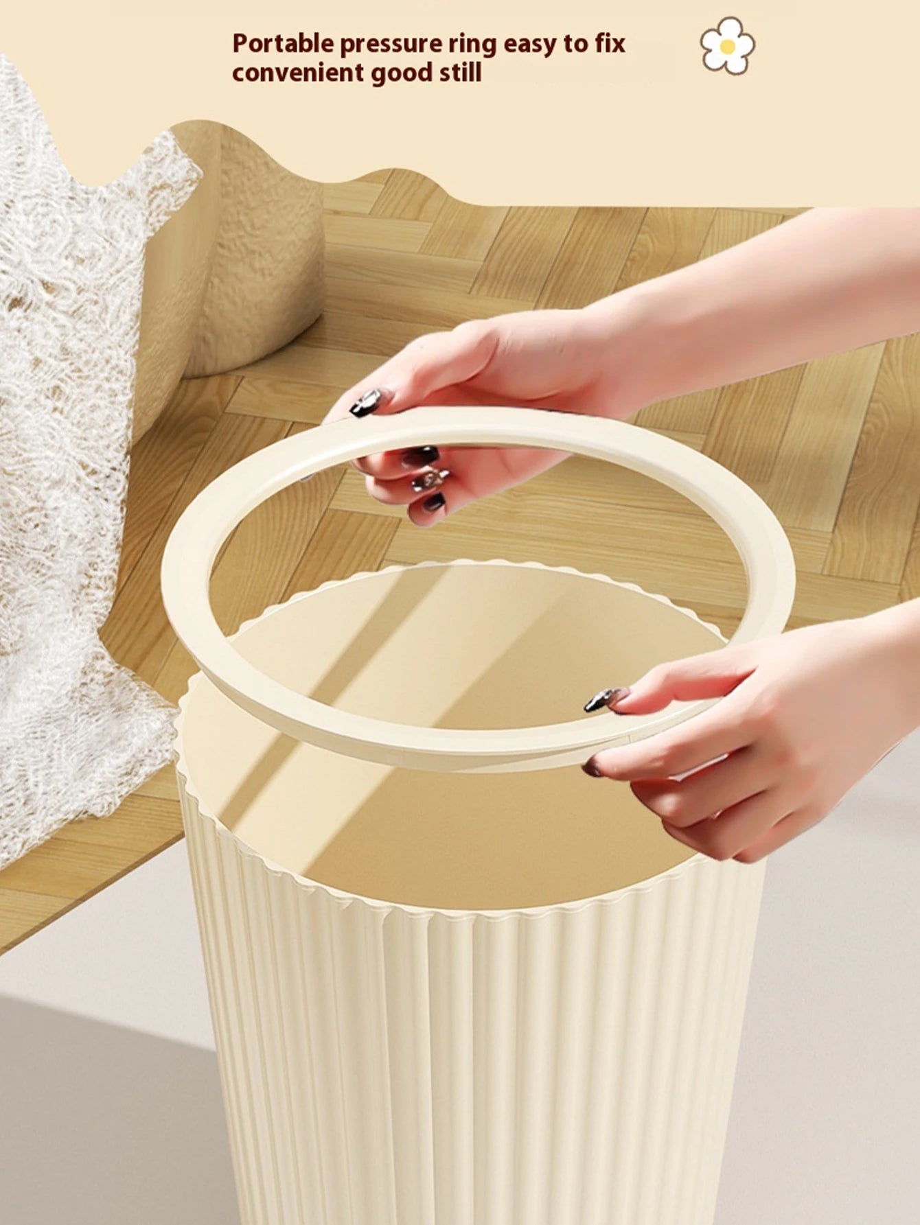 Home Trash Can Desktop Wastebasket High Capacity Bathroom Toilet Garbage Cube Garbage Recycle Bin Kitchen Food Waste Disposal
