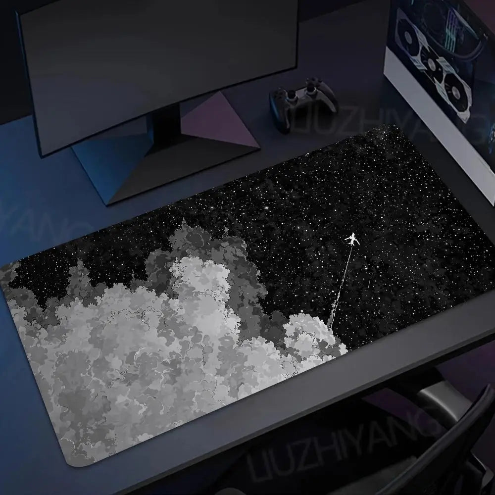Starry sky abstract art Mouse Pad XXL Desktop Keyboard Pads Game Rubber Anti-slip Desk Mat HD Computer Accessories Long Mousepad