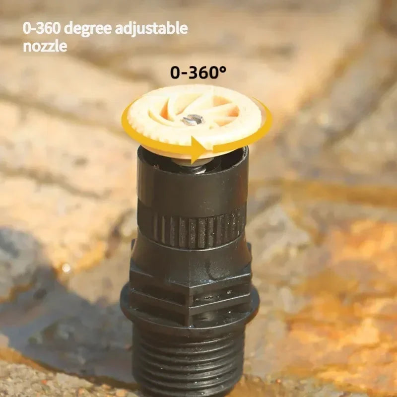 1pc Adjustable 360 Degree Sprinkler Automatic Lawn Irrigation Head in-ground Sprinkler Irrigation Device Water Lawn Sprinkler