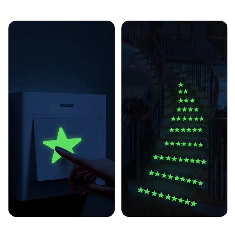 Luminous Stars Wall Stickers Kids Room Decoration Self-adhesive Decals Bedroom Background Home Decor Glow In The Dark Wallpaper
