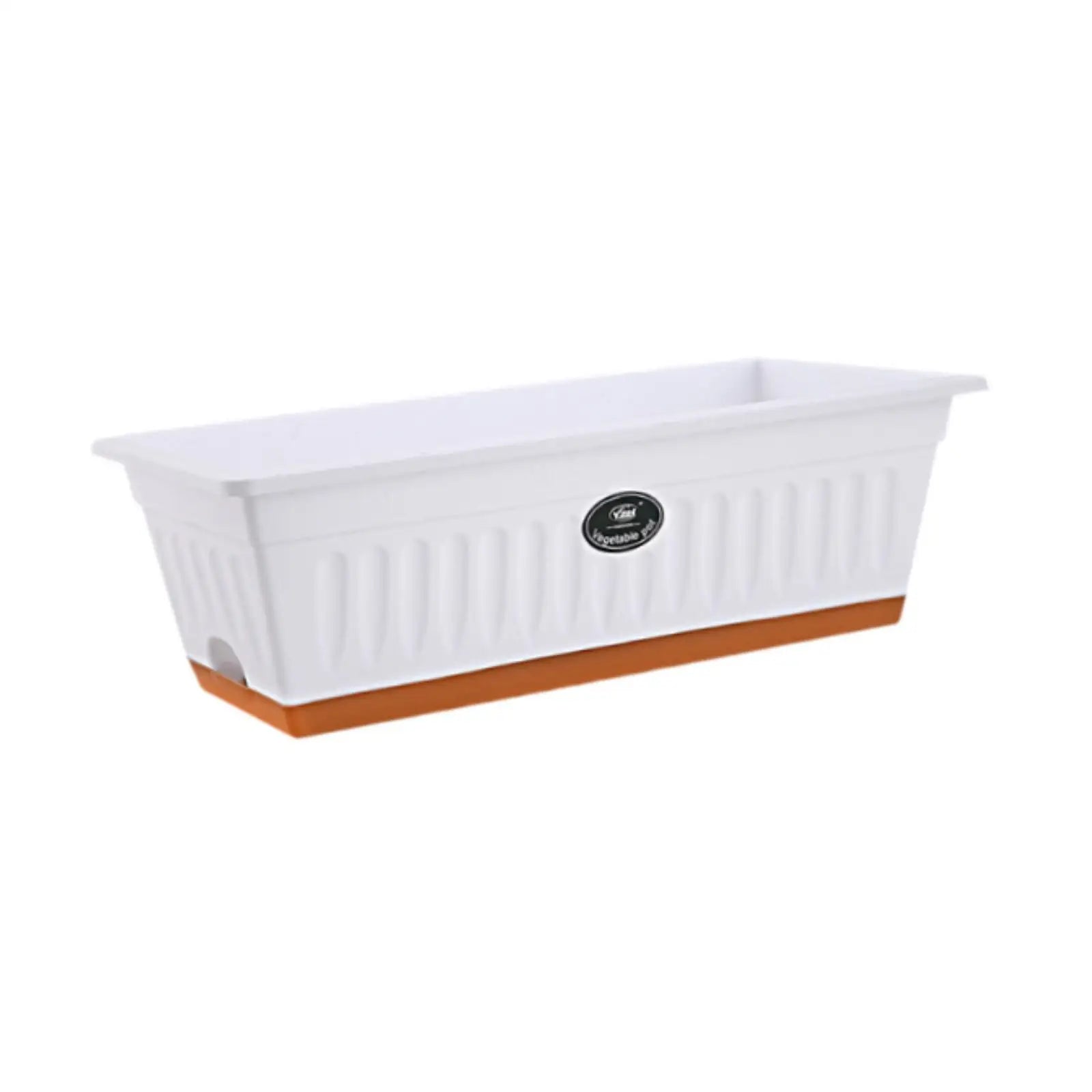 PP Flower Box Plant Pot with Tray Windowsill Planter 50x19x16cm Rectangle with