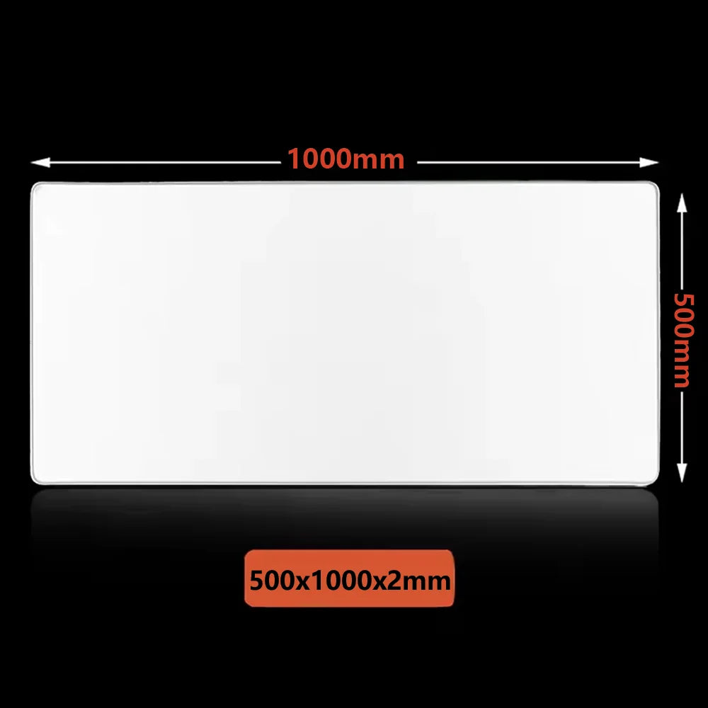 XXL White Mouse Pad Gaming Accessory Stitched Edges Long Deskmats HD Computer Extended Non-Slip Keyboard Mat for Laptop Mousepad