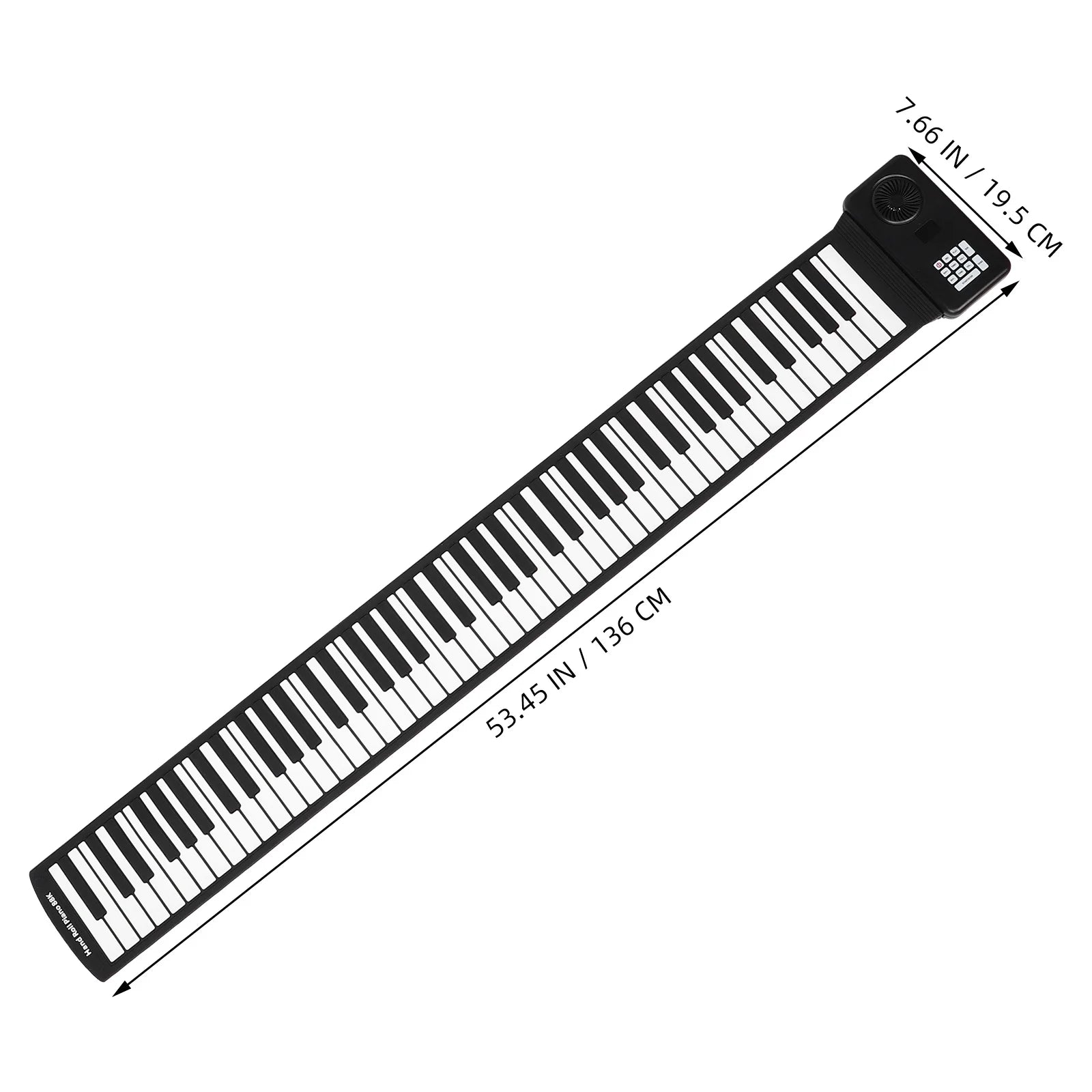 Foldable Roll-up Piano Electric Folding Keyboard Travel Black 88 Keys Instrument
