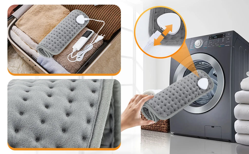 Electric Heating Pad for Back Portable Heater Period Cramps Care Shoulder Abdomen Legs Warming Blanket Office Home Camping Mat