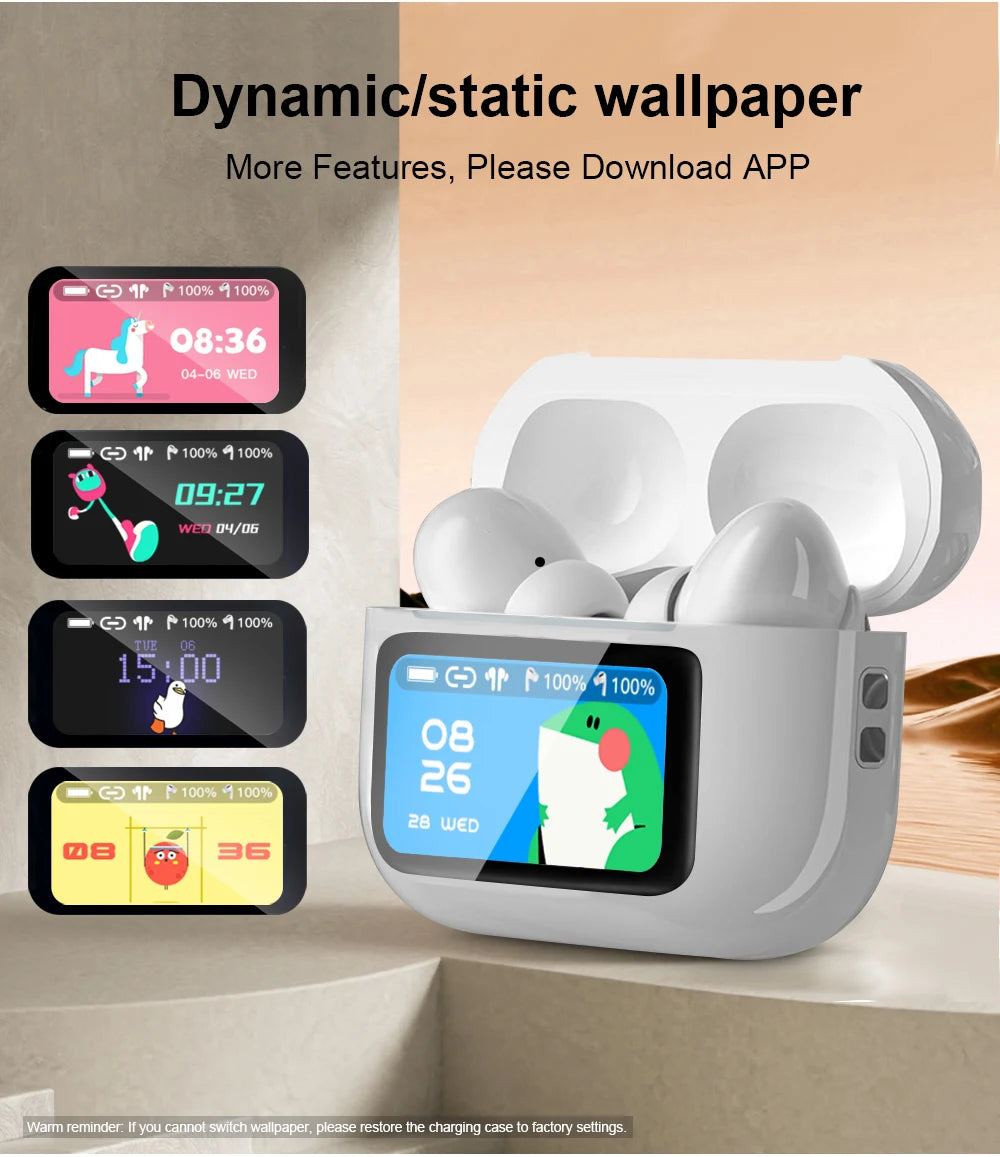 Lenovo ERAZER Original Bluetooth Earphones HIFI Stereo Sound Earbuds With Built-in Mic Touch Screen Wireless Headphones HD Music