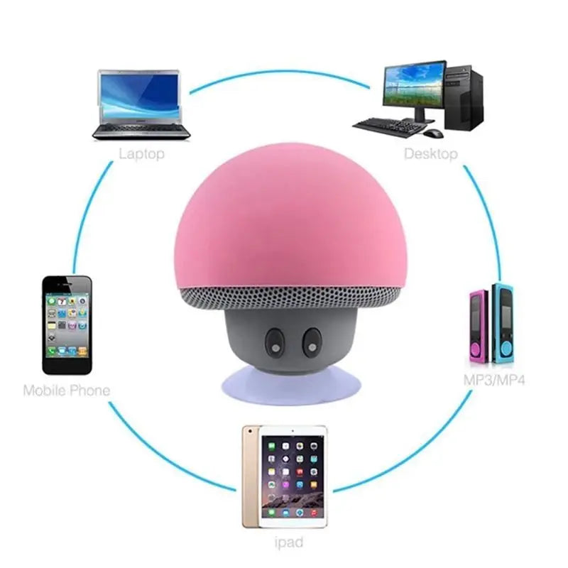 High Quality Wireless Bluetooth Speaker 30ft Wireless Range Subwoofer With Suction CupSuitable for Cycling Picnic Outdoor