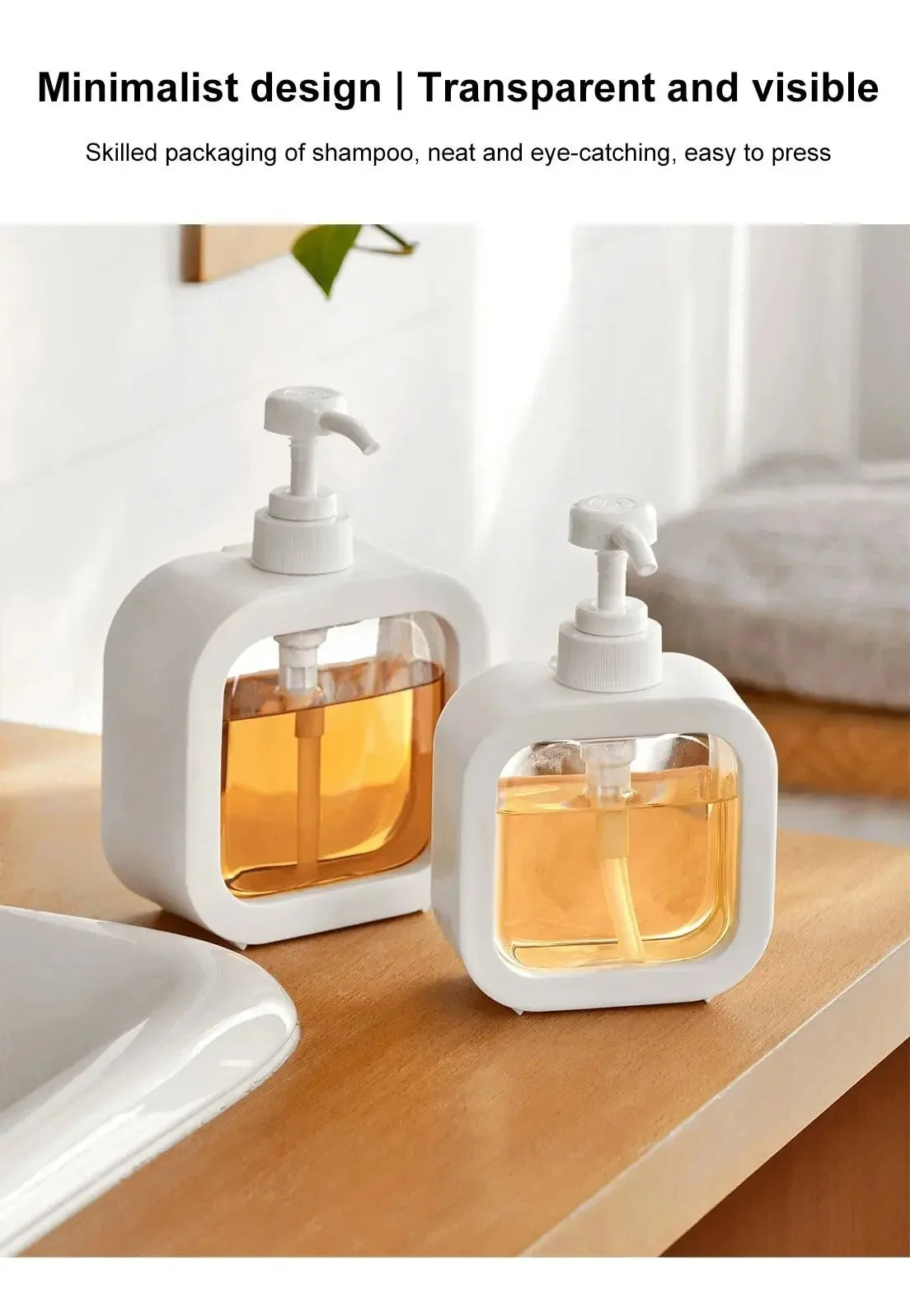 Press-type Portioning Bottles Bathroom Soap Dispensers Refillable Lotion Shampoo Shower Gel Holder Portable Travel Dispensers