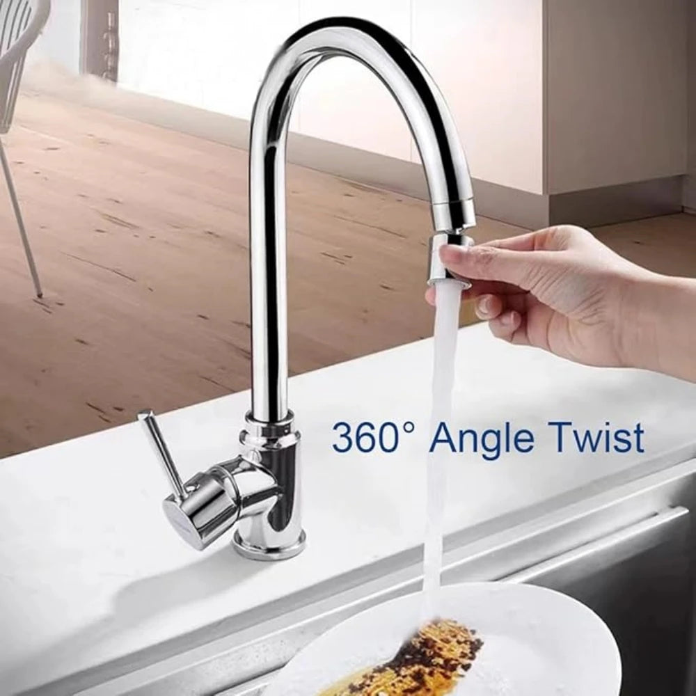Kitchen Faucet Spray Head 360° Universal Swivel Dual Mode Faucet Bubbler Bathroom Pressurization Anti Splash Extender Nozzle