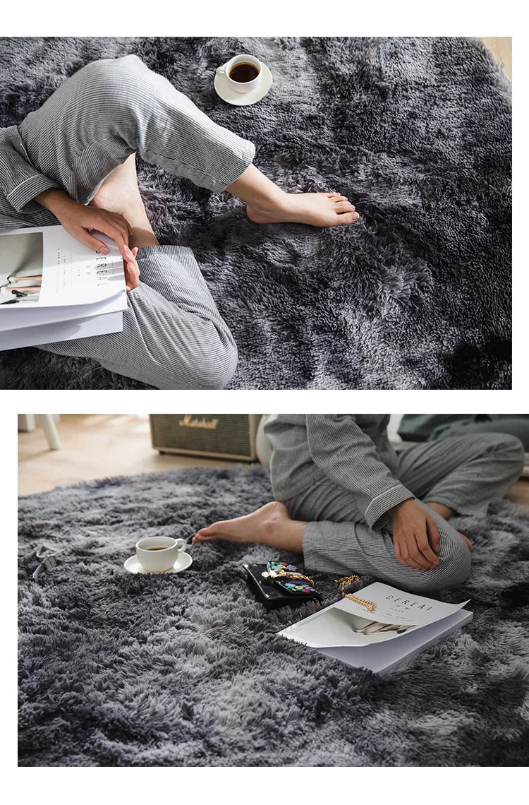 Kids Carpet Girl Rainbow Colors Carpets For Living Room Large Push Soft Bedroom Rugs Bedside Children's Room Floor Cute Mats