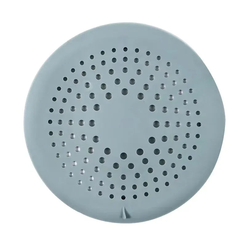 Shower Drain Hair Catcher Drain Cover Bathroom Tub with Suction Cup 5.9 Inches Silicone Sink Strainer Suit for Bathtub,