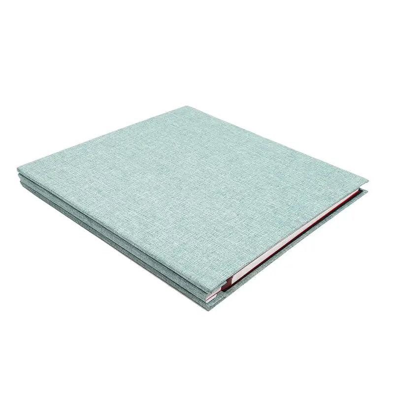 Linen Self-adhesive Film DIY Photo Album 16 Inch Solid Color 20 Page Family Wedding Anniversary Photo Collection Sticky Albums