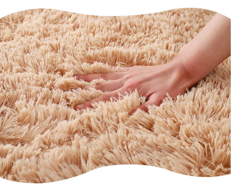 Kids Carpet Girl Rainbow Colors Carpets For Living Room Large Push Soft Bedroom Rugs Bedside Children's Room Floor Cute Mats
