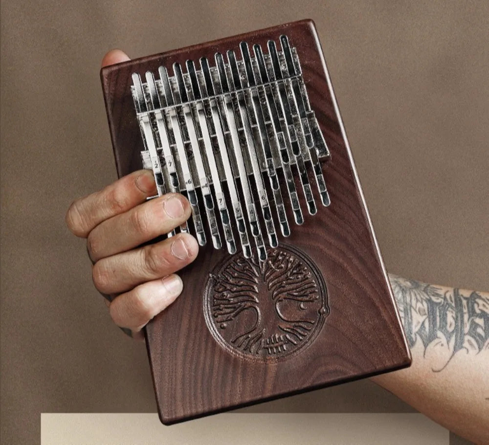 Wooden 24 Keys Kalimba Portable Double Layered Thumb Piano Adults Healing Finger Piano Birthday Gift Keyboard Instruments