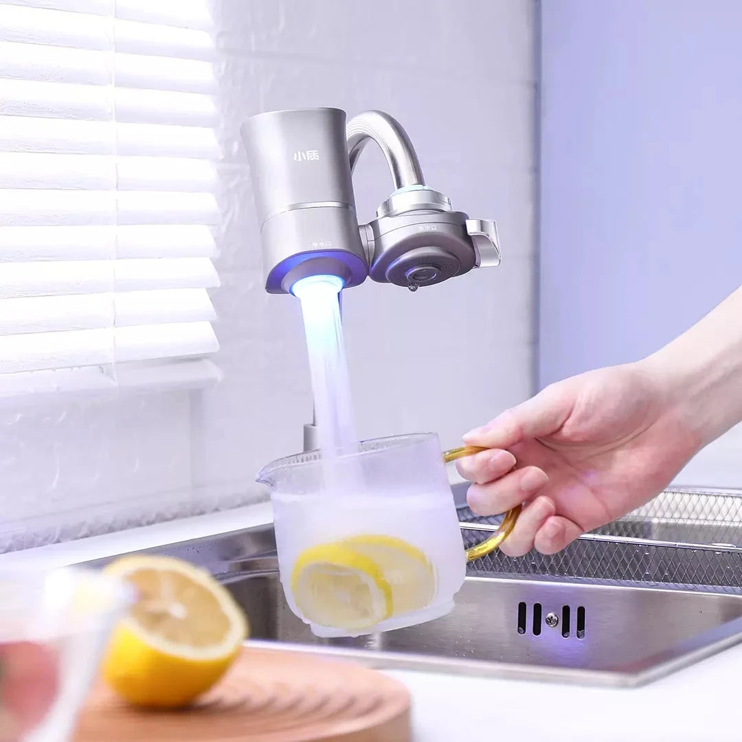 New Youpin Water-power Sterilization Faucet Water Purifier Ultraviolet Deep Sterilization 6-stage Fine Filtration