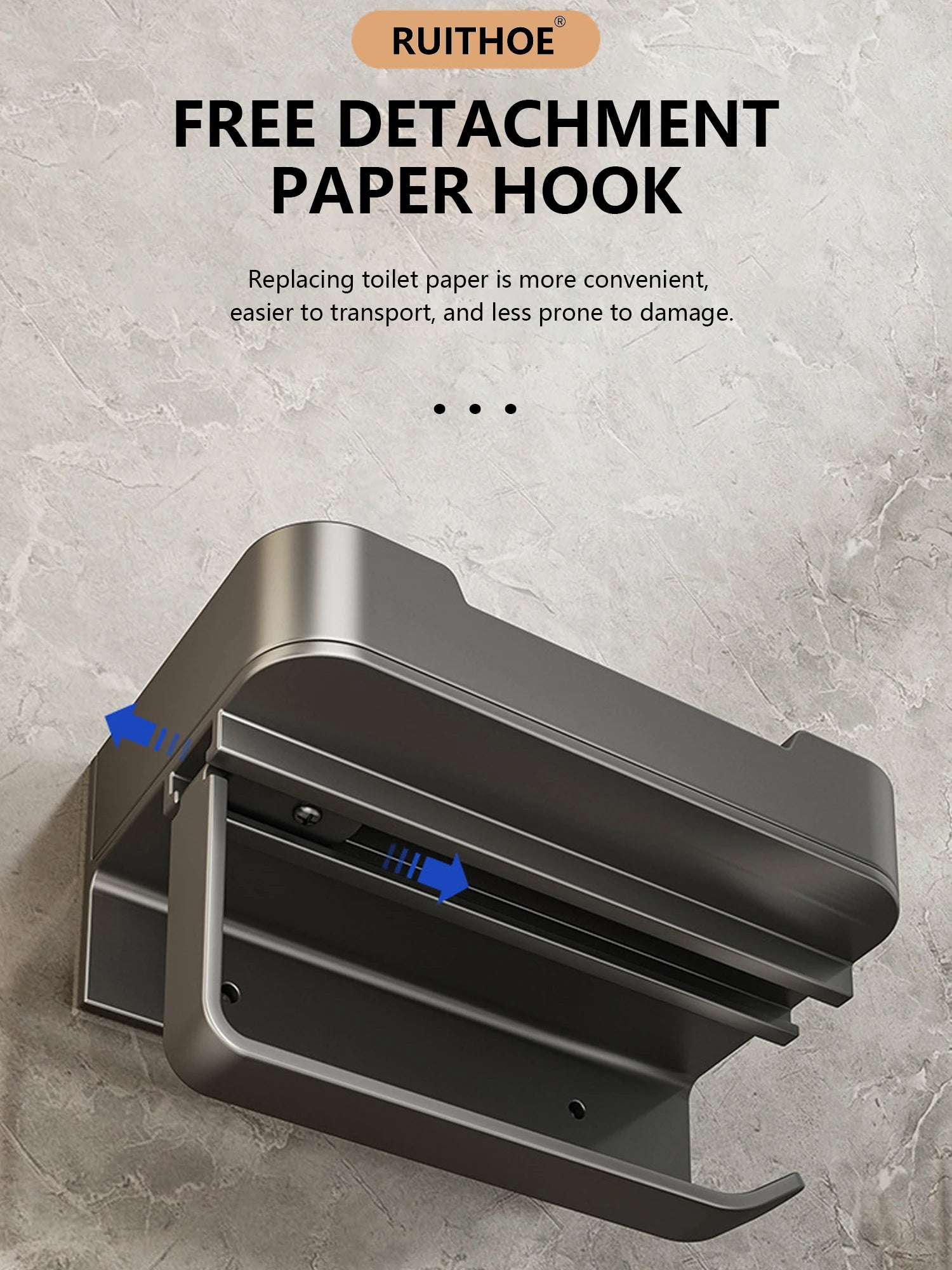 Toilet Paper Holder Space Aluminum Wall Mounted Black Toilet Paper Roll Holder Bathroom Accessories Hardware Decor Storage Shelf