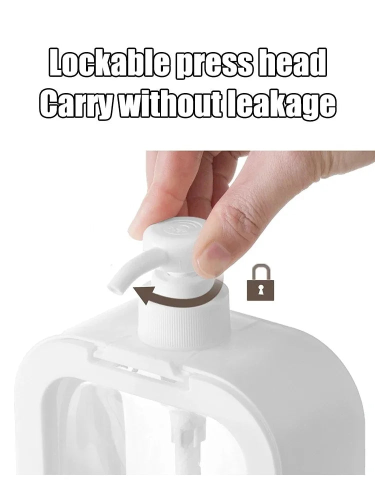 Press-type Portioning Bottles Bathroom Soap Dispensers Refillable Lotion Shampoo Shower Gel Holder Portable Travel Dispensers