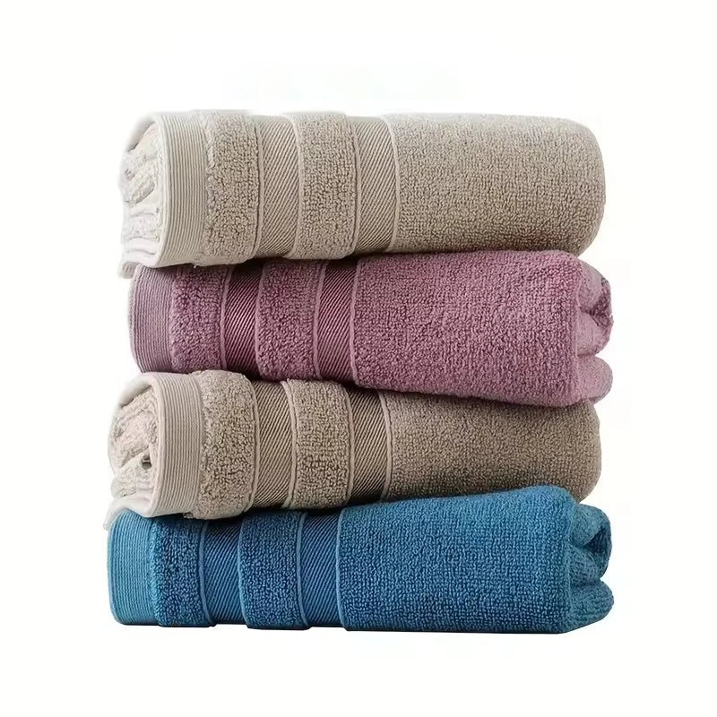 1 PC Premium Bamboo Cotton Hand Towel - Natural Sustainable Hypo-Allergenic High Absorbent Super Soft Luxury for Home