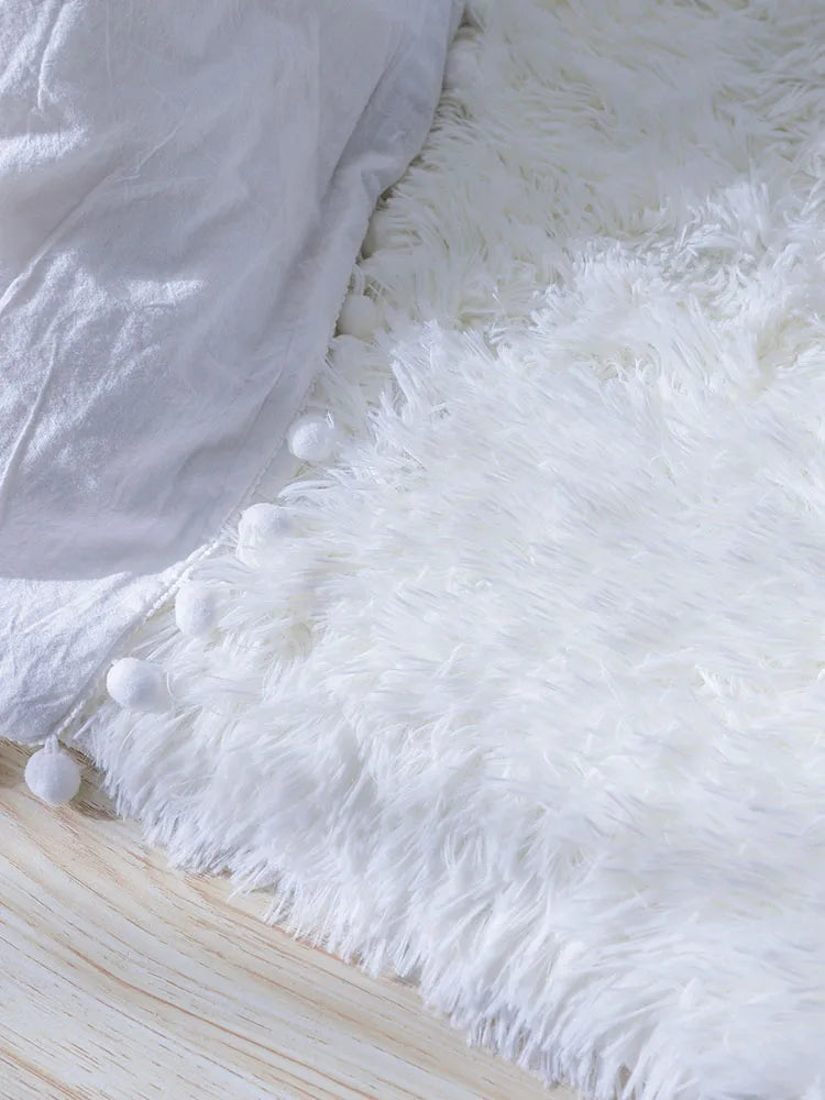 Kids Carpet Girl Rainbow Colors Carpets For Living Room Large Push Soft Bedroom Rugs Bedside Children's Room Floor Cute Mats