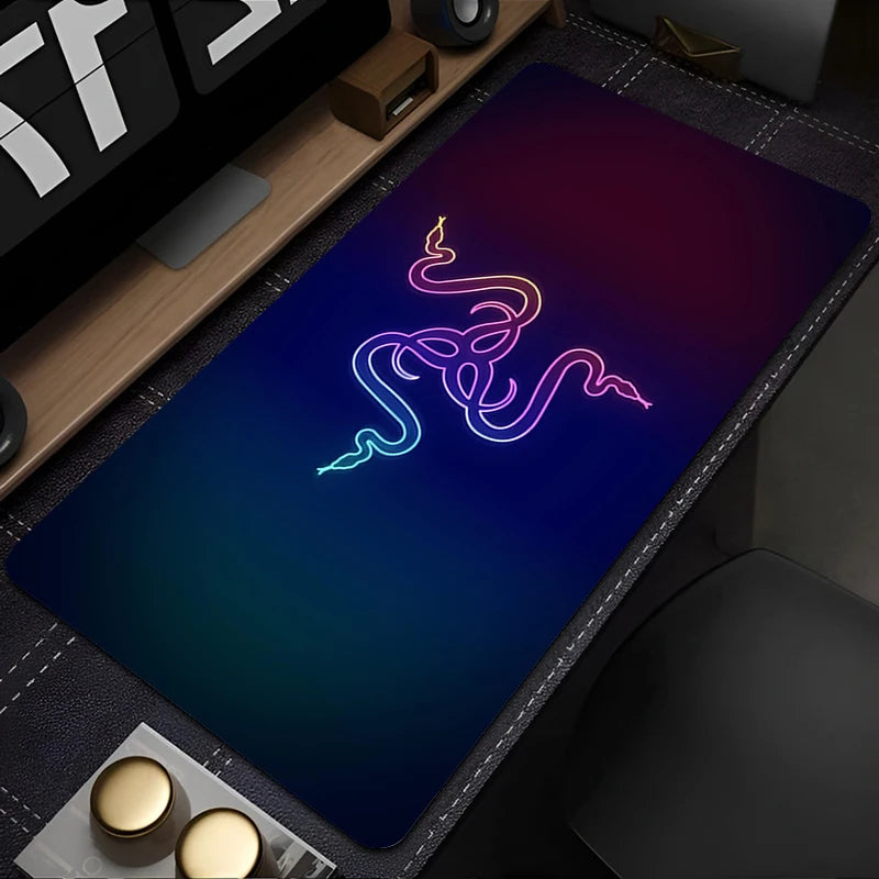 Razer Mouse Pad Luxury Fashion Brand Anti-slip Desk Mat Rubber Gaming Mats Anime Pad PC Accessories Mousepad Large Extended Pad