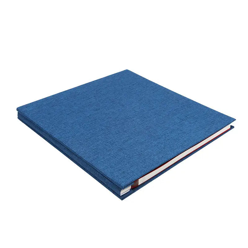 Linen Self-adhesive Film DIY Photo Album 16 Inch Solid Color 20 Page Family Wedding Anniversary Photo Collection Sticky Albums