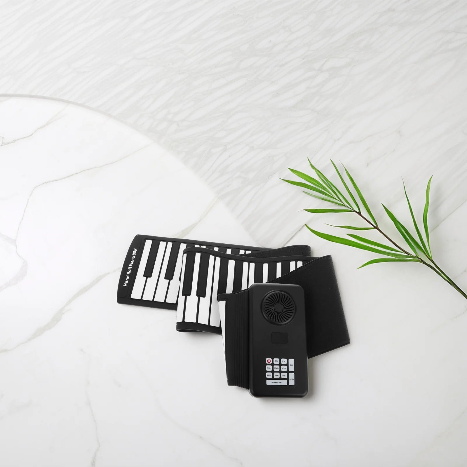 Foldable Roll-up Piano Electric Folding Keyboard Travel Black 88 Keys Instrument