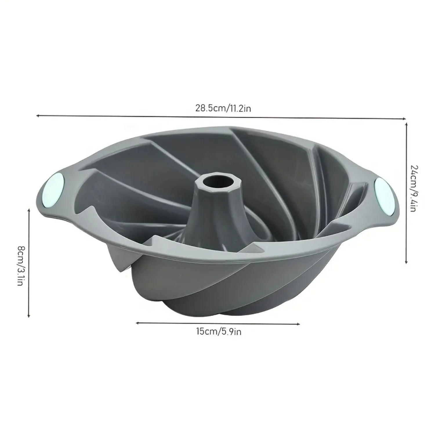 High quality silicone cyclone cake mold High temperature resistant household oven baking pan steamed cake mold baking tools