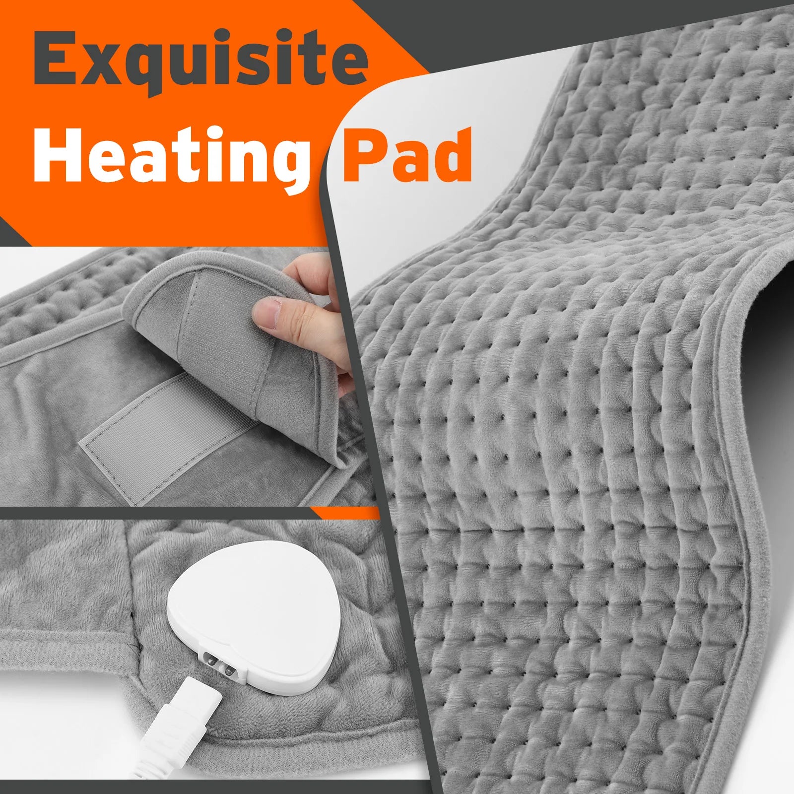 Electric Heating Pad for Back Portable Heater Period Cramps Care Shoulder Abdomen Legs Warming Blanket Office Home Camping Mat
