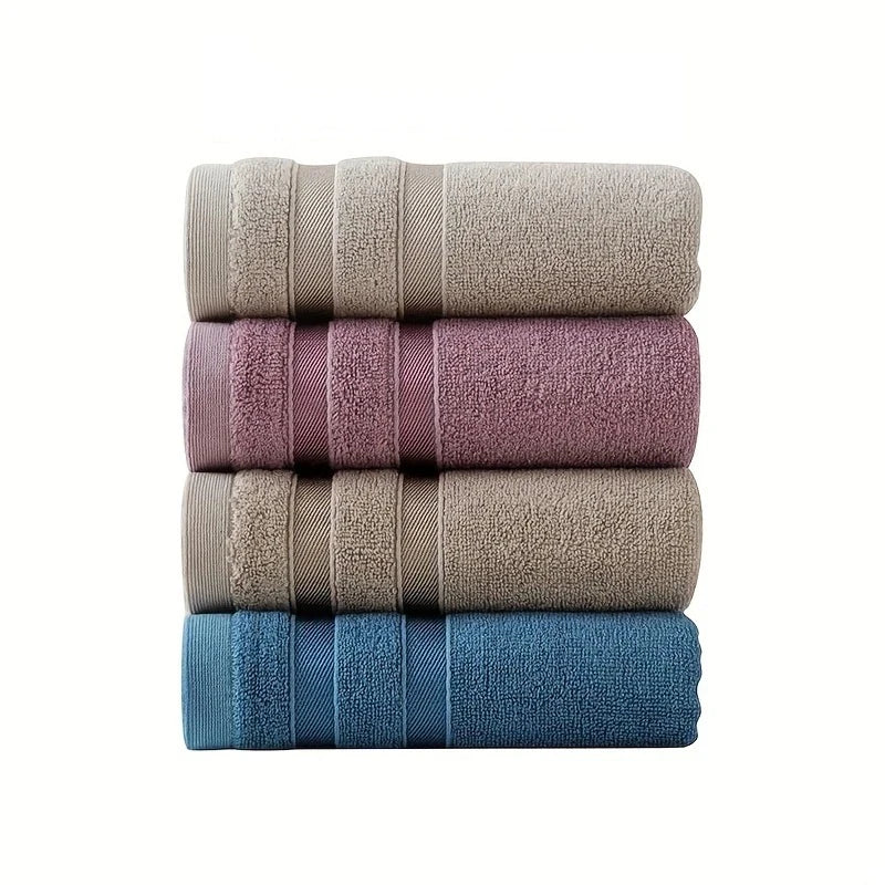 1 PC Premium Bamboo Cotton Hand Towel - Natural Sustainable Hypo-Allergenic High Absorbent Super Soft Luxury for Home