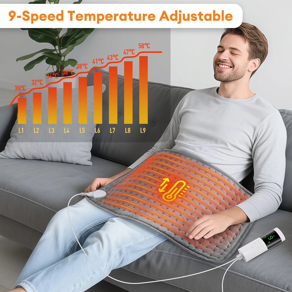 Electric Heating Pad for Back Portable Heater Period Cramps Care Shoulder Abdomen Legs Warming Blanket Office Home Camping Mat
