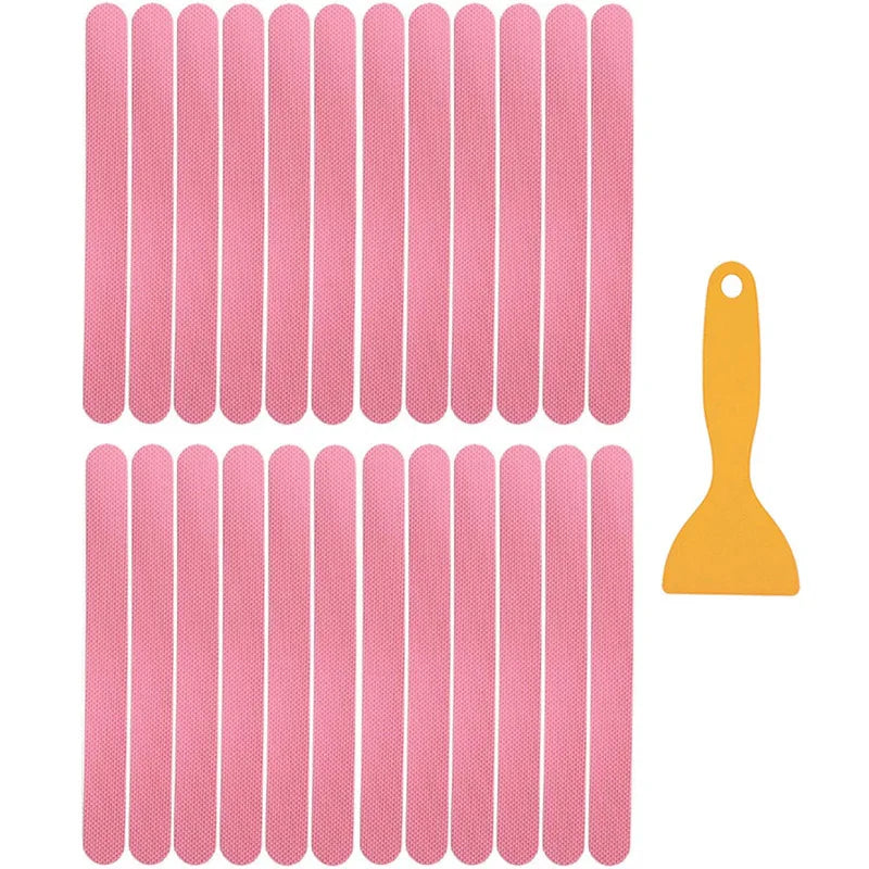 Anti-slip Strips Safety Shower Treads Stickers Bathtub Non Slip Sticker With Scraper Anti Skid Tape For Shower Tub Steps Floor