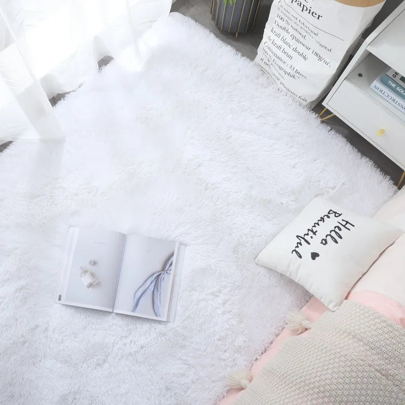 Kids Carpet Girl Rainbow Colors Carpets For Living Room Large Push Soft Bedroom Rugs Bedside Children's Room Floor Cute Mats