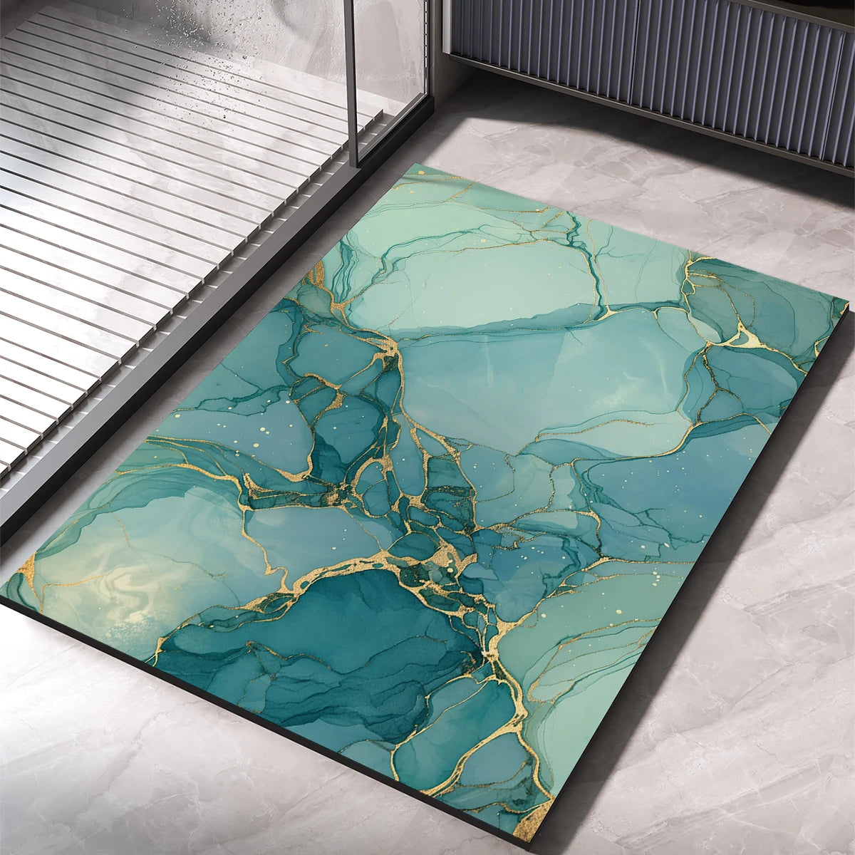 Luxury Bath Mat Bathroom Rug Super Absorbent Foot Floor Mats Quick Dry Non-Slip Shower Pad Toilet Carpet Entrance Doormat