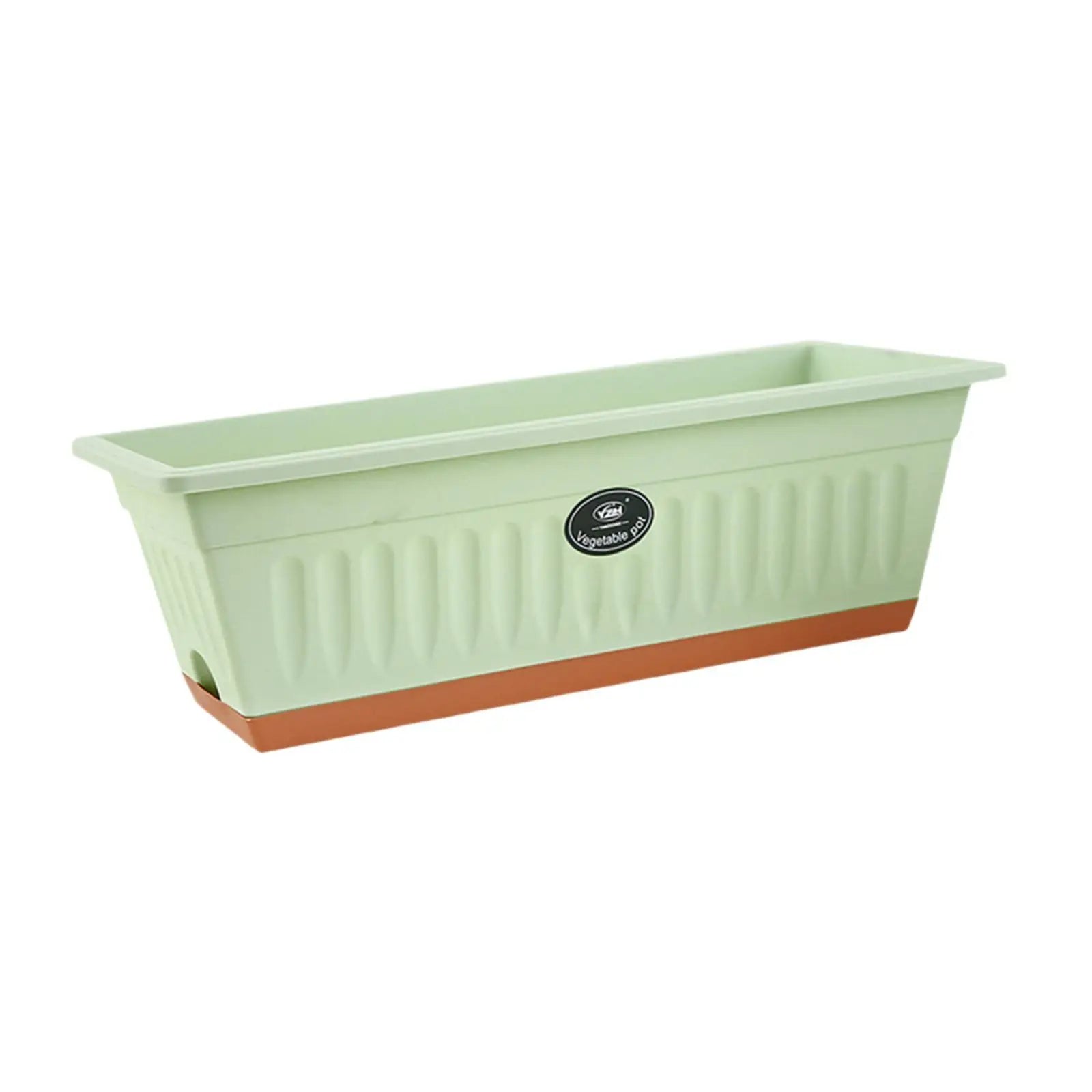PP Flower Box Plant Pot with Tray Windowsill Planter 50x19x16cm Rectangle with