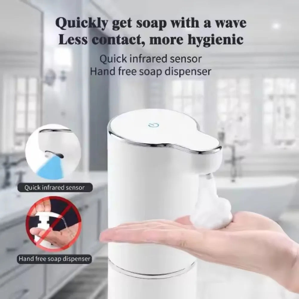 300ML Upgrade Intelligent Induction Touchless ABS Plastic Electric Automatic Sense Foam Soap Dispenser Hand Dish Washing Machine
