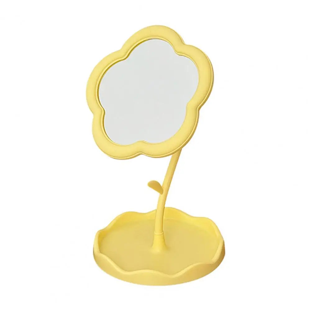 Desktop Makeup Mirror Dormitory Bedroom Rotating Make Up Mirror Sunflower Shaped Looking Glass Home Decoration Dressing Glass