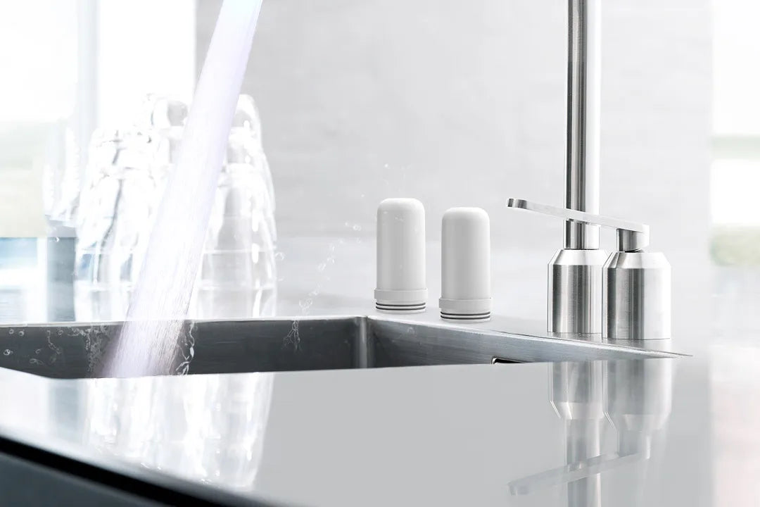 New Youpin Water-power Sterilization Faucet Water Purifier Ultraviolet Deep Sterilization 6-stage Fine Filtration