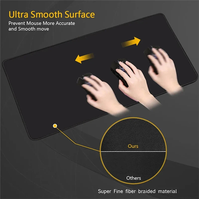 Razer Mouse Pad Luxury Fashion Brand Anti-slip Desk Mat Rubber Gaming Mats Anime Pad PC Accessories Mousepad Large Extended Pad