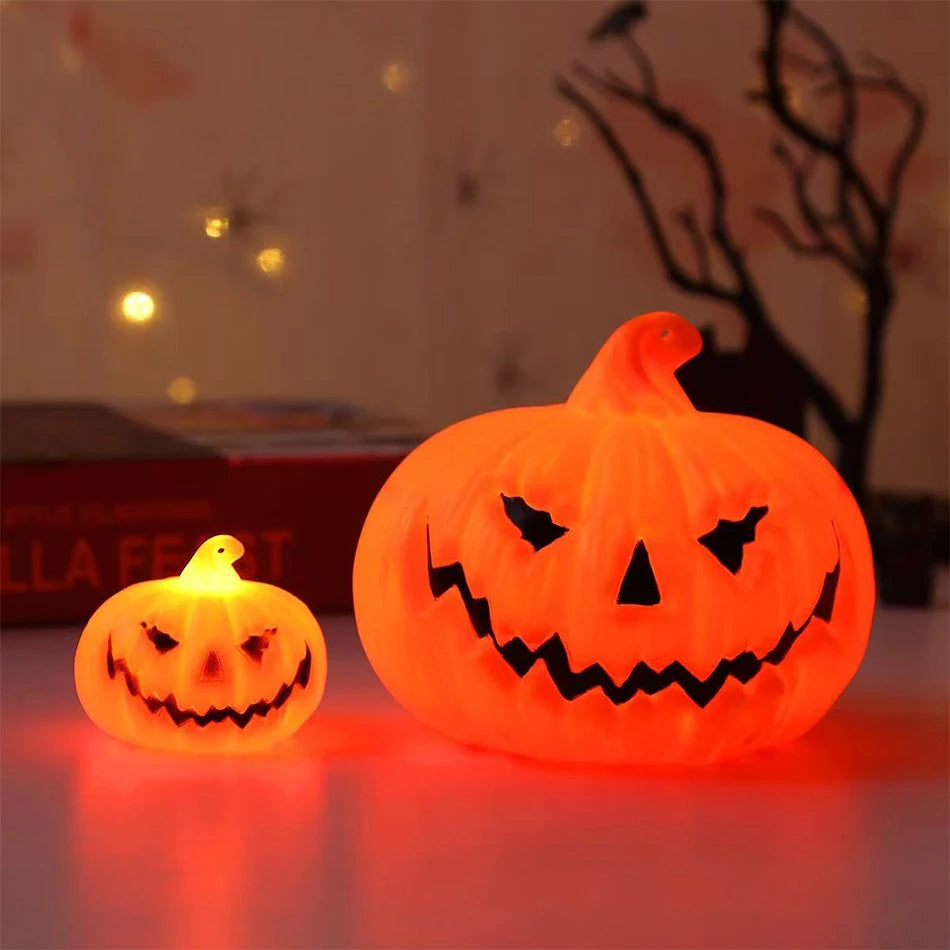 Halloween Led pumpkin lantern Light Home Decoration Candle Lamp Halloween Party Supplies Haunted House Horror Props Kids Gifts