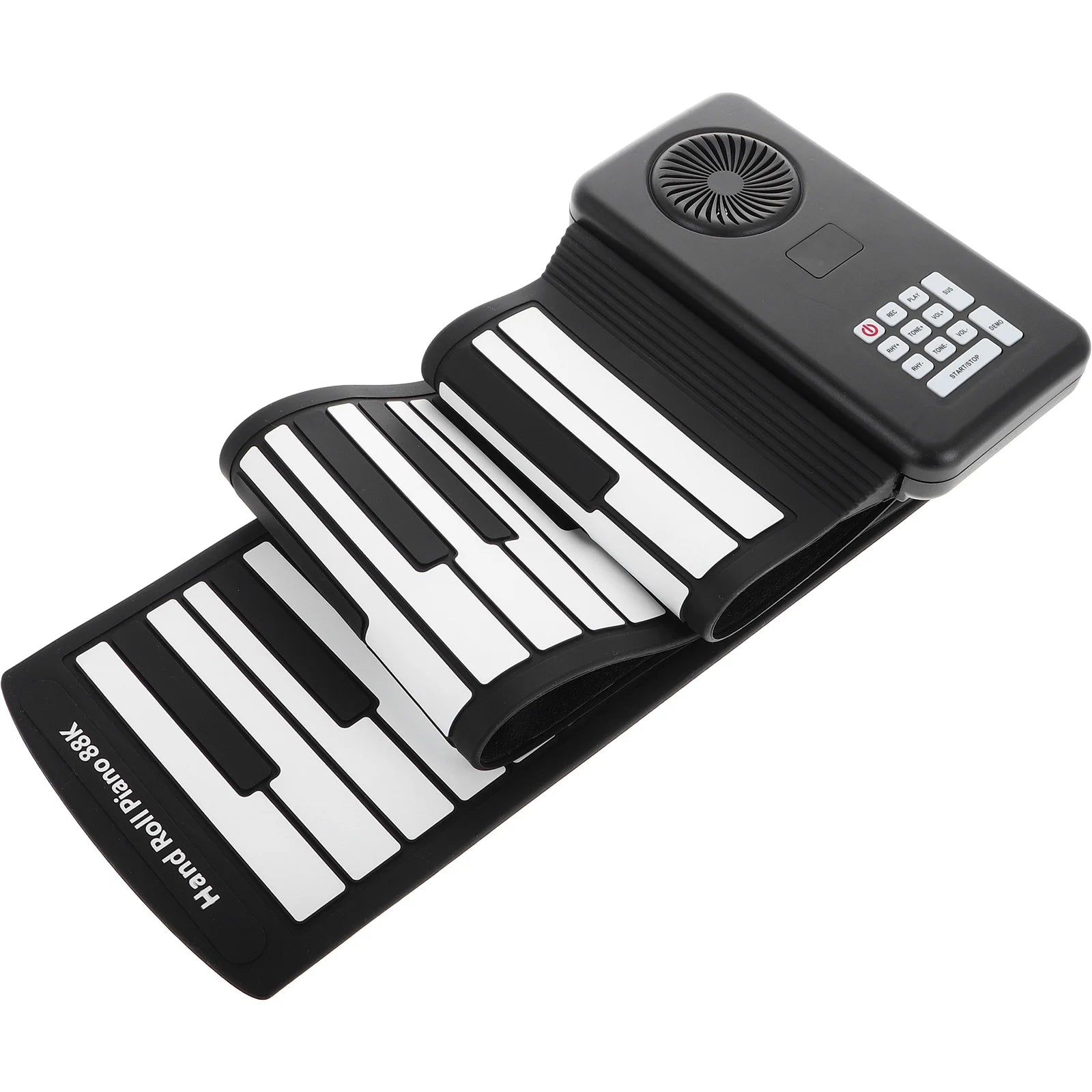 Foldable Roll-up Piano Electric Folding Keyboard Travel Black 88 Keys Instrument