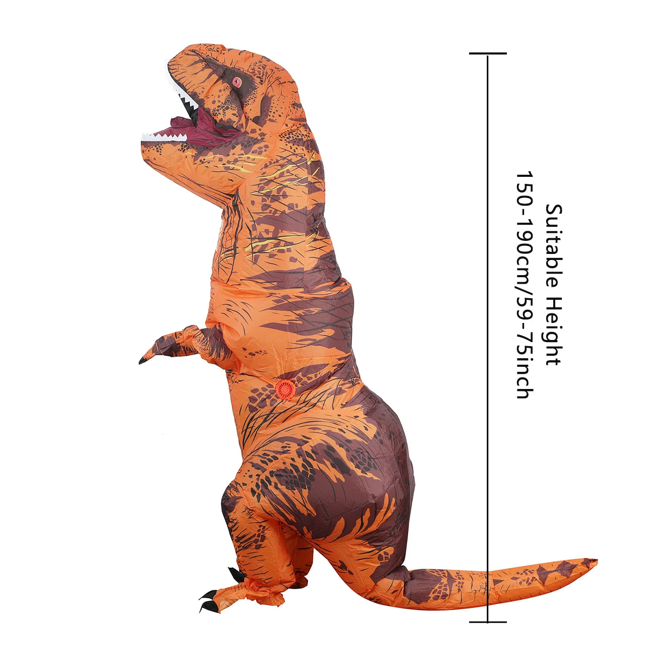 Inflatable Dinosaur Costume Riding T-rex Costume for Adult Inflatable Fantasy Role-playing Fancy Halloween Mascot Party Apparel