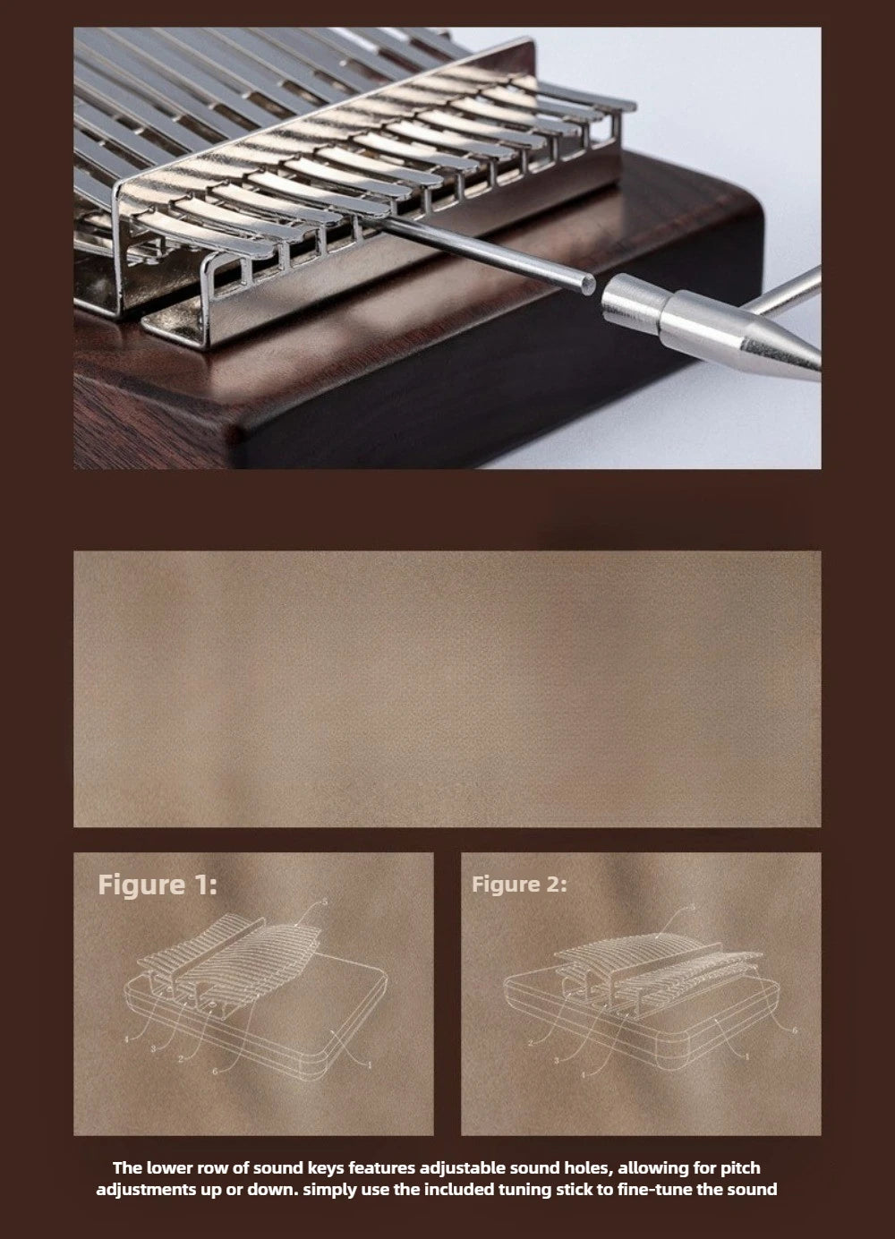 Wooden 24 Keys Kalimba Portable Double Layered Thumb Piano Adults Healing Finger Piano Birthday Gift Keyboard Instruments