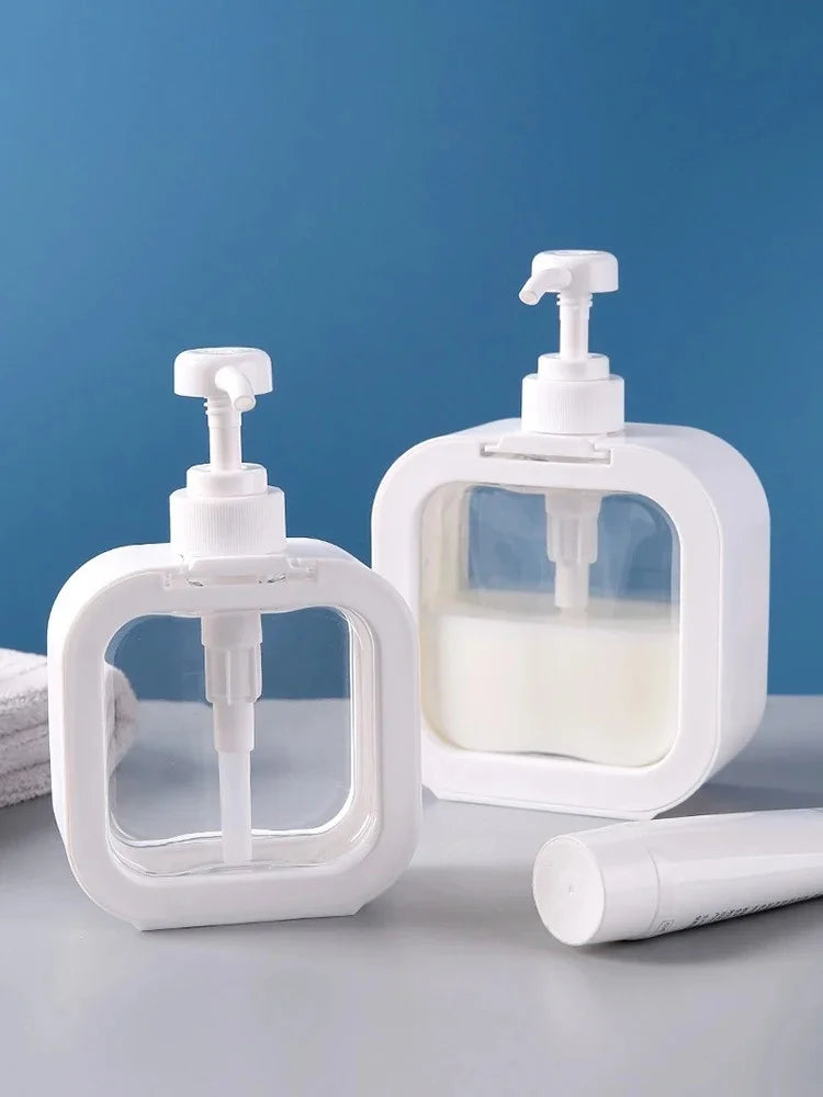 Press-type Portioning Bottles Bathroom Soap Dispensers Refillable Lotion Shampoo Shower Gel Holder Portable Travel Dispensers